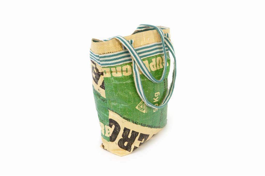 bolsa reciclada de saco de cemento