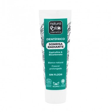 pasta de dientes sonrisa radiante espirulina & bicarbonato 75ml